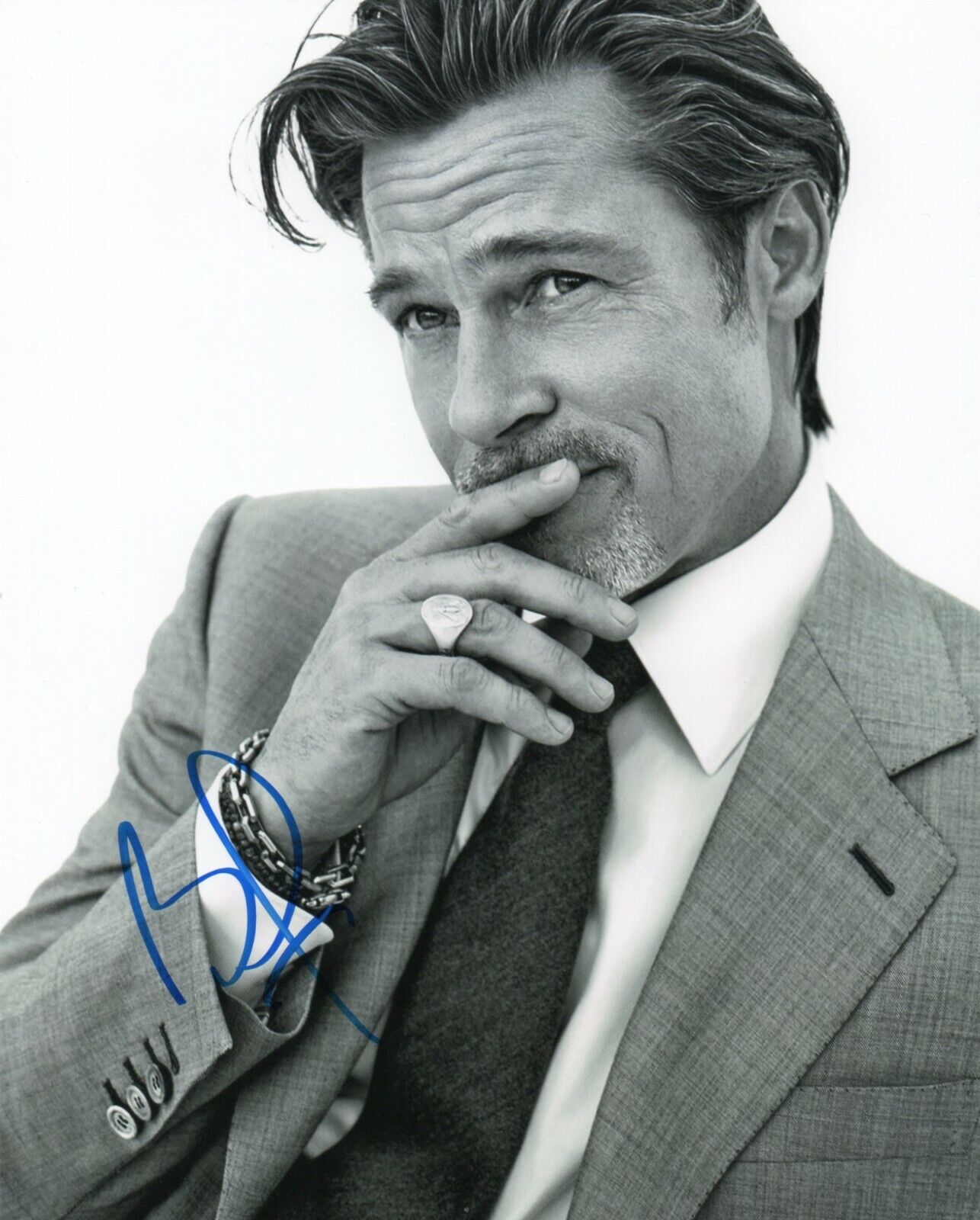 Autographed Brad Pitt signed 8 x 10 Photo Poster painting Really Nice