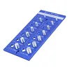 28Pcs Upgrade Nut and Bolt Thread Checker Includes 14 Imperial and 14 Metric Threads Wall-Mountable Bolt Size Finder with 304 Stainless Steel Pins for Screw Nut Bolt Size Finder Classification
