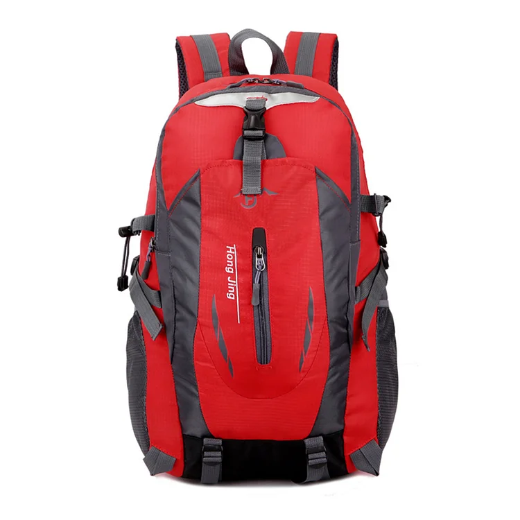 Camping Backpack Large Capacity School Backpack for Office Travel (Red)
