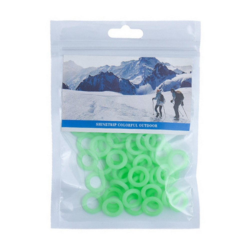 

20/50pcs Nail Fluorescent Rings Outdoor Camping Tent Nail Luminous Ring, 501 Original