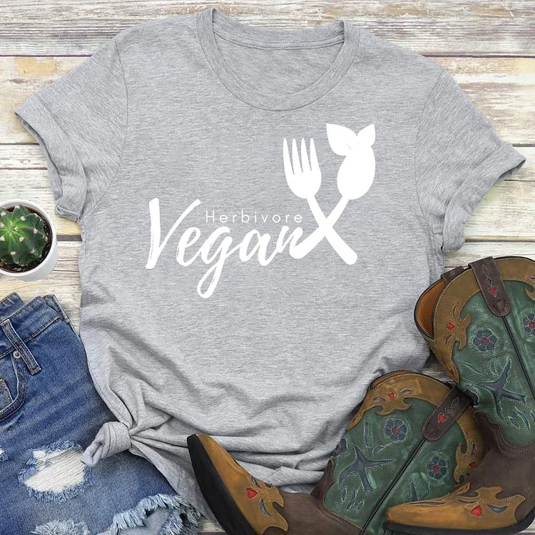 Cute Vegan Herbivore T-Shirt Tee-04552-Annaletters