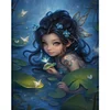 >SALE<Full Embroidery Eco-cotton Thread 11CT Print Butterfly Fairy Cross Stitch50x60cm