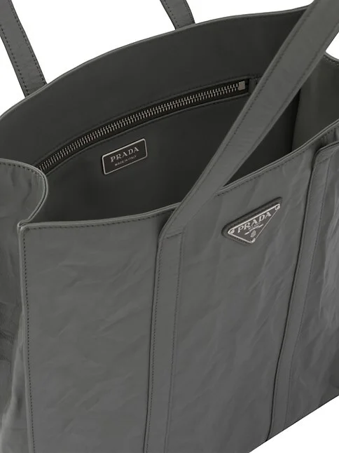 Prada Small Antique Nappa Leather Tote Bag 