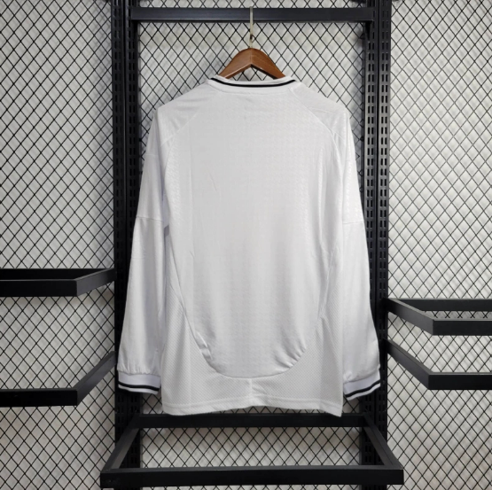 24/25 Real Madrid Home Long Sleeve Football Shirt Thai Quality