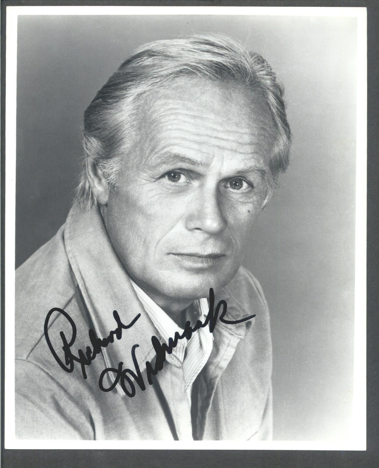 Richard Widmark- 8x10 Signed Autograph Movie Still - Kiss of Death