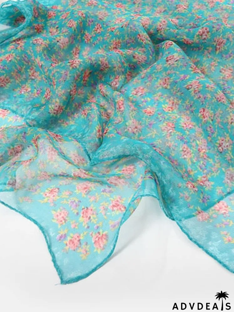 Flower Print Scarf