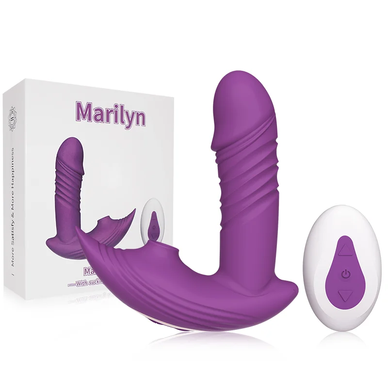 Marilyn 3-in-1 Remote Control Telescopic Dildo Panty Vibrator Rosetoy Official