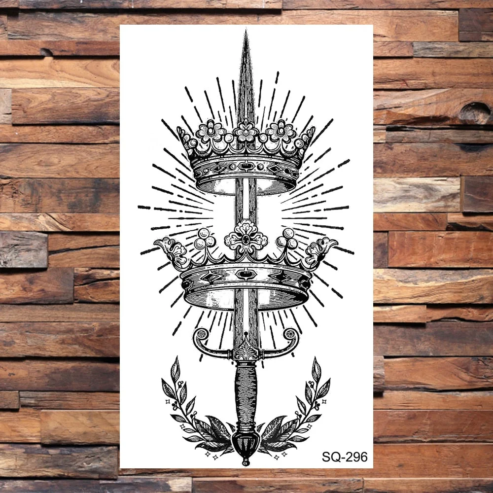 Small Forest Pine Tree Temporary Tattoos For Women Men Realistic Whale Mountain Sea Wave Fake Tattoo Sticker Arm Body Tatoos