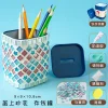 Glass Mosaic Art DIY Kit With Wood Pen Holder Square Crystal Mosaic Supplies Art Kit 