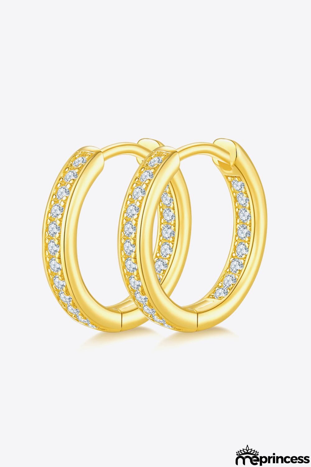 Moissanite 925 Sterling Silver Huggie Earrings