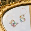 2pcs/set DIY 26 Letters Double Side Diamond Painting Wine Glass Charms Identification Kit