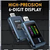USB Tester 4-24V 6.5A LCD USB A&C Voltage Current Power Display Multimeter, Fast Charge Detection Trigger, PD2.0/PD3.0,QC2.0/QC3.0, CNC Metal Shell