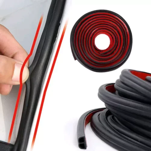 Dronehint 5M Car Door Seal Strips Noise Weatherstrip B Type Black Rubber Insulation Parts (For: Acura) Parts