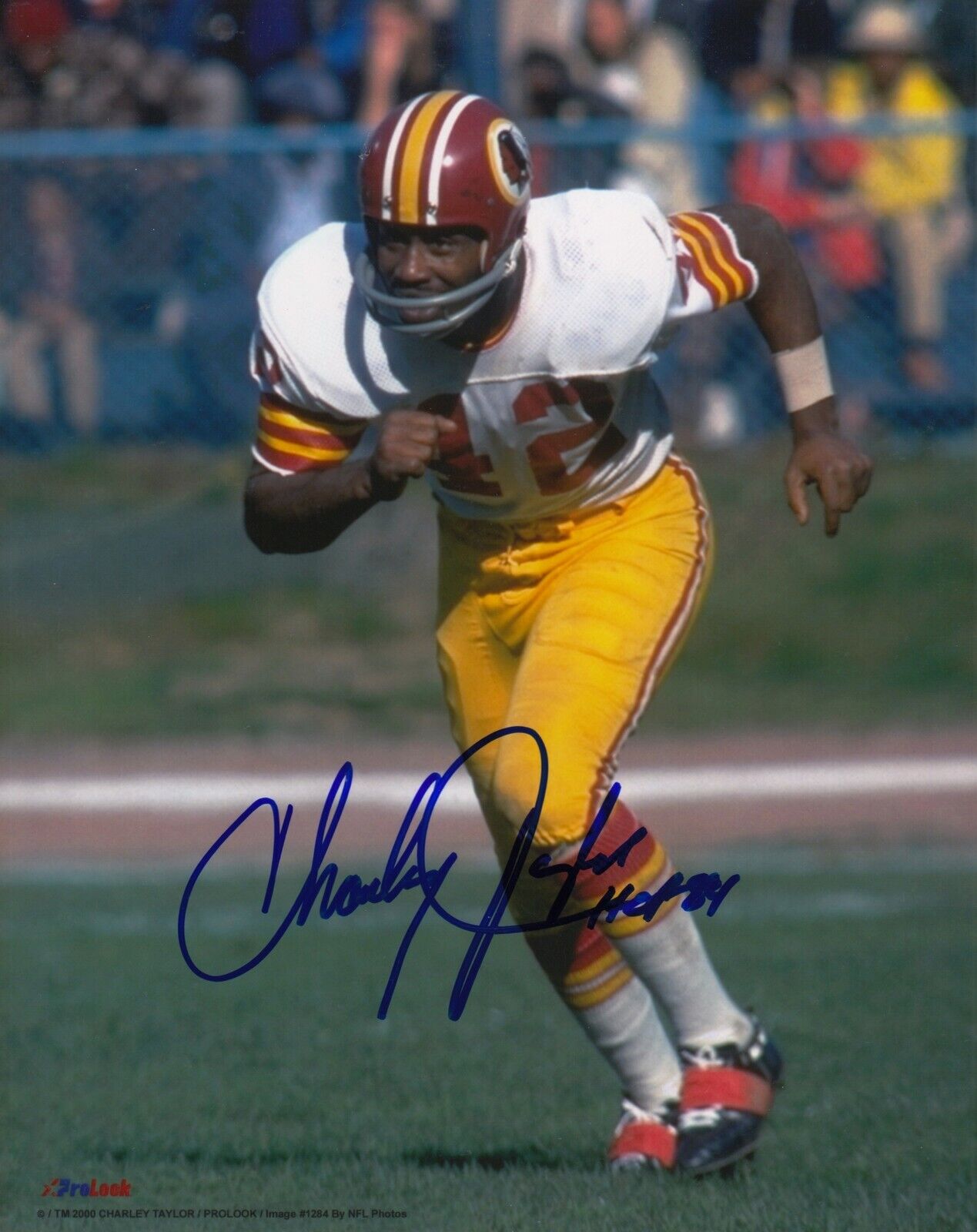 Charley Taylor #11 8x10 Signed HOF COA Washington Redskins 033119