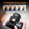 F50 Camera Flash with Retro Knob Adjustment, Universal Hotshoe Flash Compatible with Sony, Fujifilm, Canon, Nikon, and Canon Portable Flashes