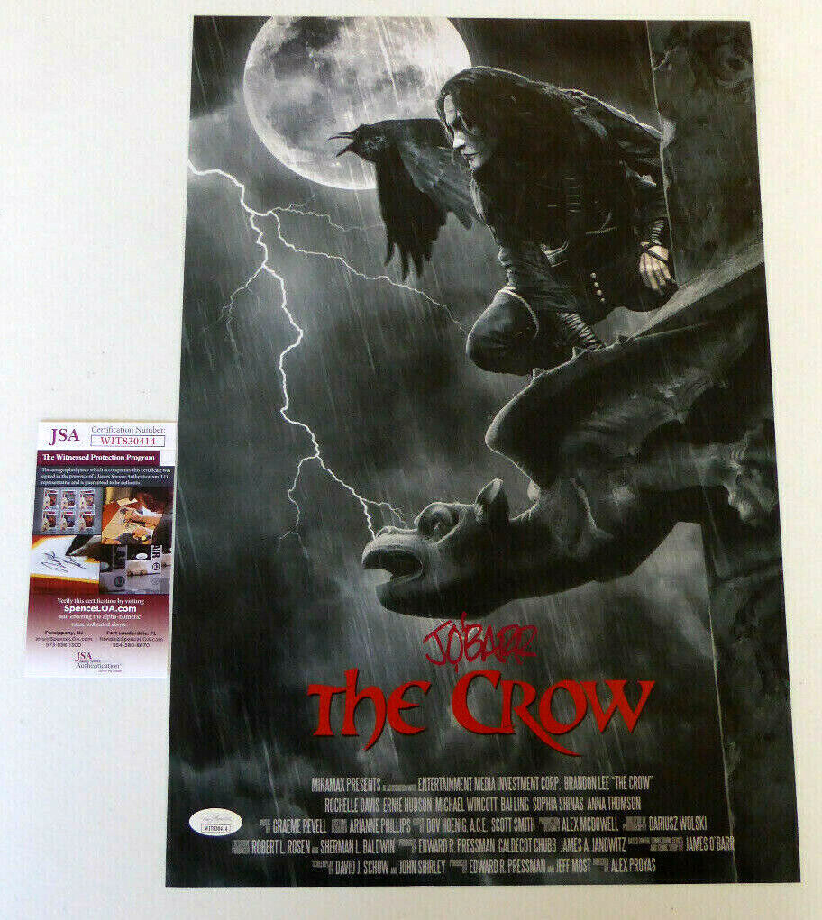 James O'Barr Signed 12x18 Photo Poster painting Autographed, Creator of The Crow, JSA COA