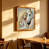 Pearl White Horse 5D DIY Diamond Art Painting Kit Partial Drill 30x30cm