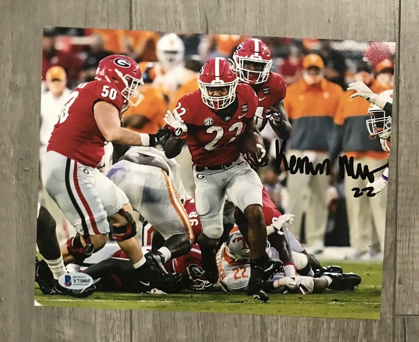 kendall milton signed autographed 8 x 10 Photo Poster painting beckett bas coa uga bulldogs