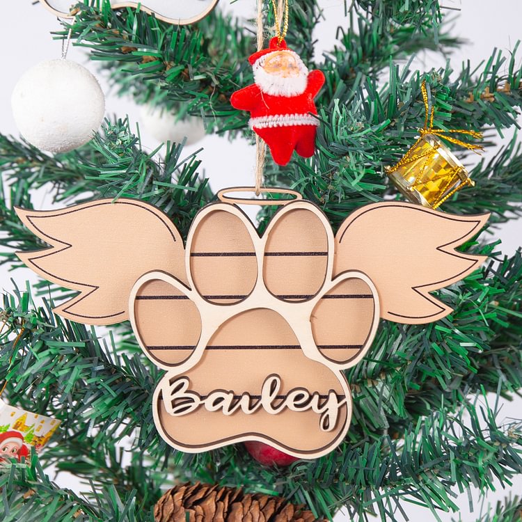 Ornamento Di Natale Personalizzato 2024 | Foto E Testo Su Ceramica O Legno | Ricordo Per Albero Con Corda Inclusa