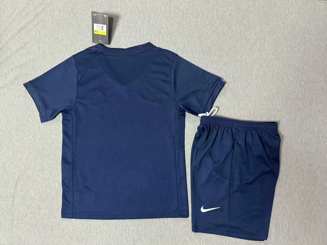 25/26 PSG Paris Saint Germain Home Kids Kit Football Jersey Thai Quality