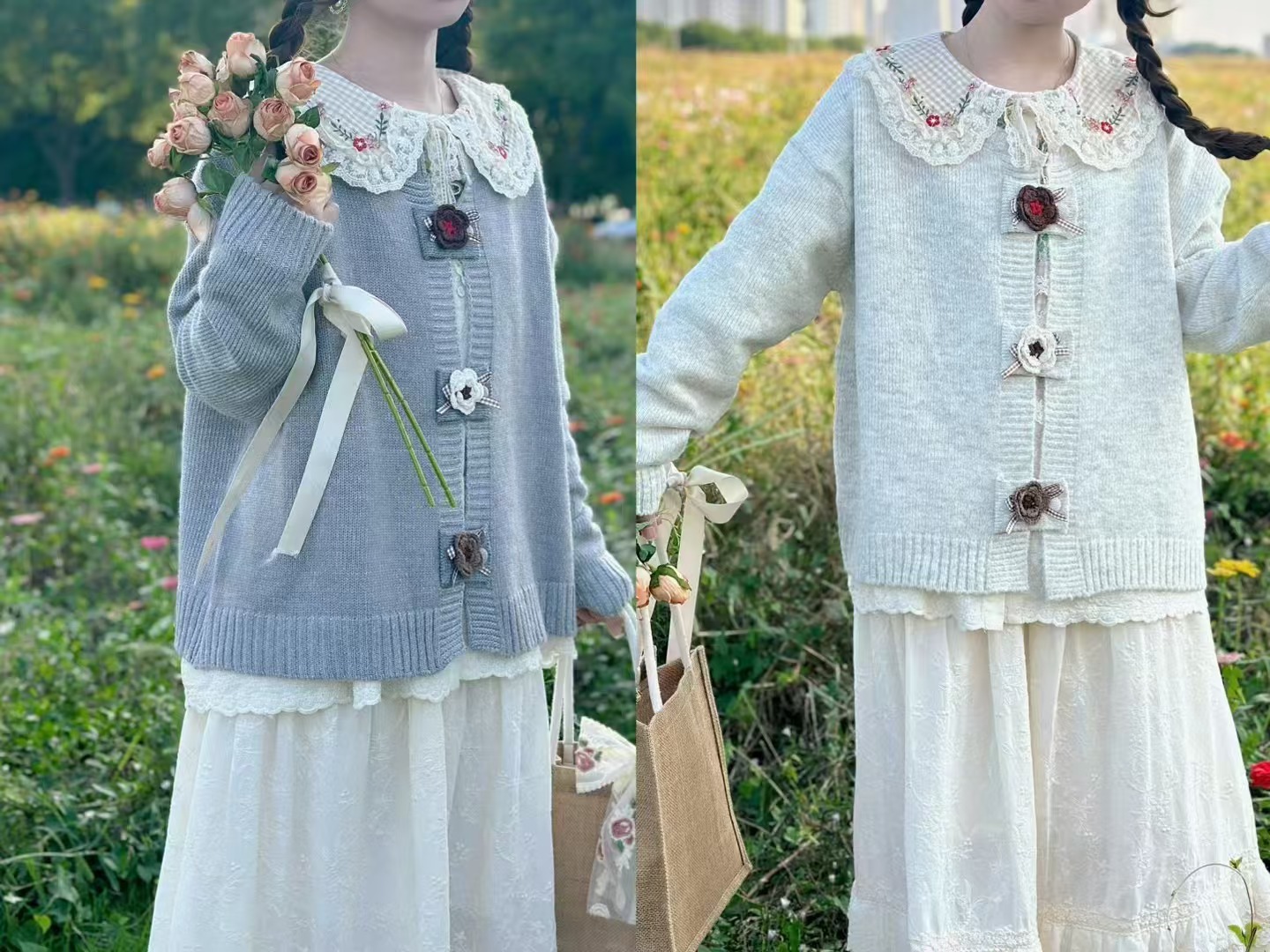 Chicfifth Sweater Women Winter Long Sleeve High Quality Autumn Vintage Top Knitted Cardigan