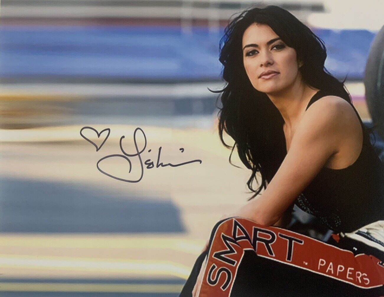 LEILANI MUNTER HAND SIGNED 8x10 Photo Poster painting STOCK CAR DRIVER AUTOGRAPH AUTHENTIC COA