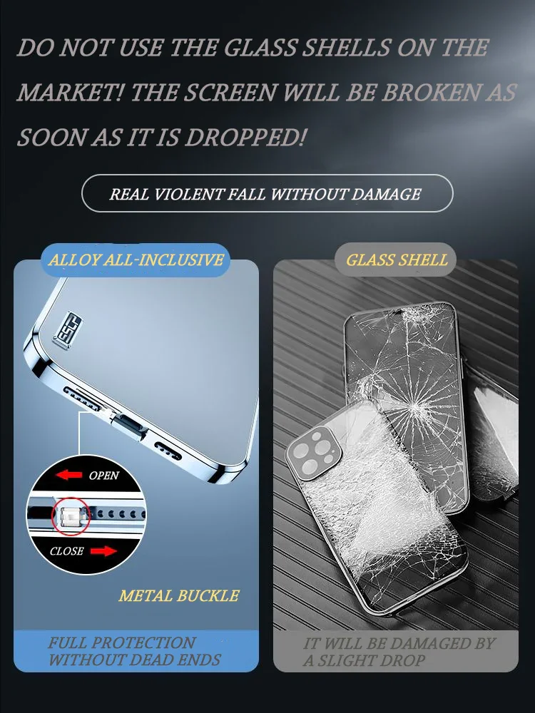 Exclusive Alloy Protective Case For iPhone Series