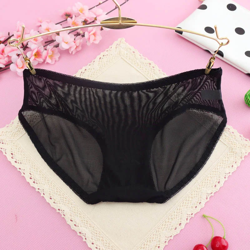 Billionm quality Sexy Women Underwear lady Transparent Briefs Sexy Ultra-thin Panties Low Waist Thong g String Female Briefs Panties