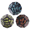 12 Sided Fitness Action Choice Dice Lightweight & Versatile Movement Training Dice Balance & Strength Improvement Interactive Number Dices for Gym Workouts & Yoga Exercise