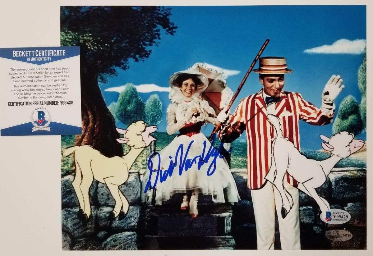 Dick Van Dyke autograph signed Mary Poppins 8x10 Photo Poster painting #5 ~ Beckett BAS COA