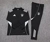 2025 Germany Half-Pull Training Suit Black Jersey Set