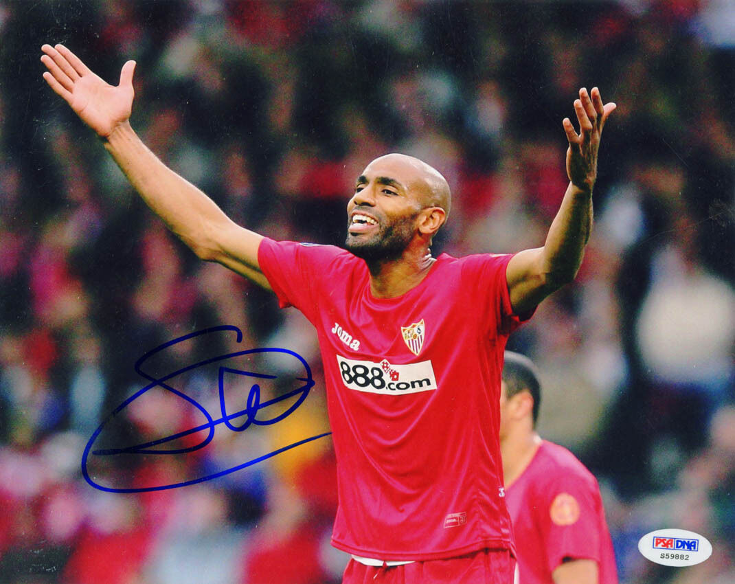 Frederic Kanoute SIGNED 8x10 Photo Poster painting Mali *VERY RARE* PSA/DNA AUTOGRAPHED