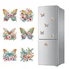 6Pcs Diamond Painting Acrylic Butterfly Fridge Magnet