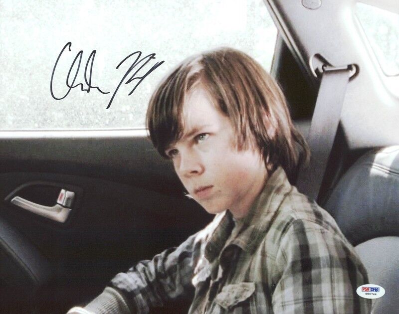 Chandler Riggs The Walking Dead Signed Authentic 11X14 Photo Poster painting PSA/DNA #W80744