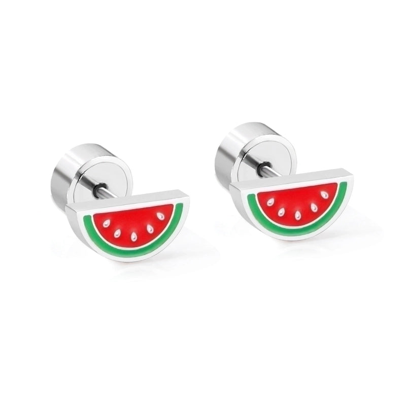 Minimalist Flower Stainless Steel Ear Studs 1 Pair