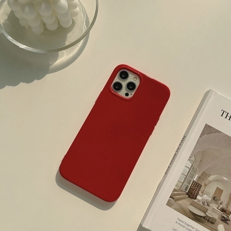 Minimalist Solid Color Tpu Phone Cases