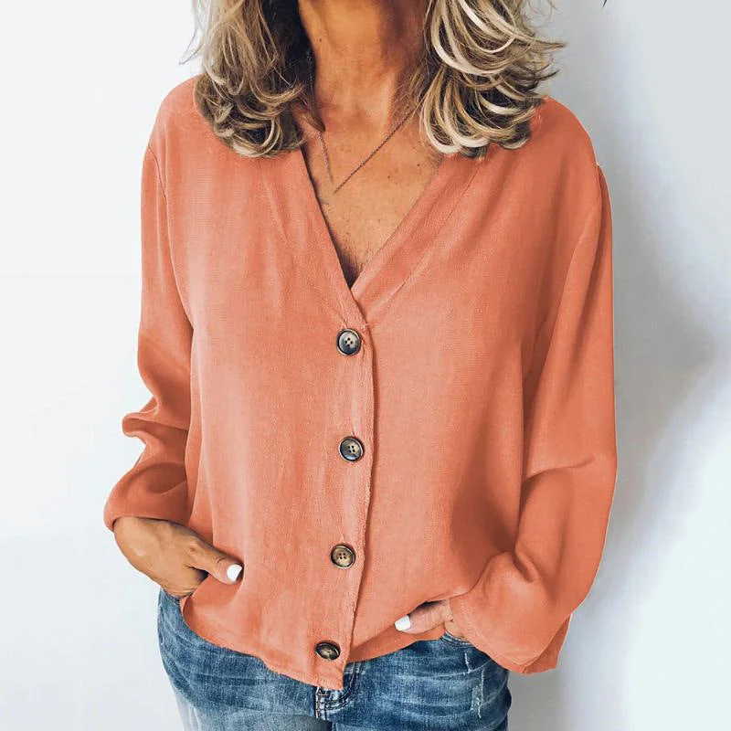 Long sleeve chiffon shirt