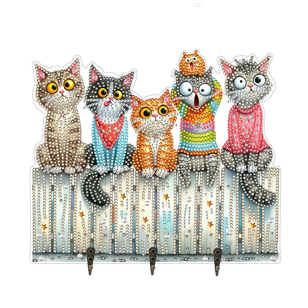 DIY Hook Diamond Painting Art Wall Hooks Cat-Guru-buzz