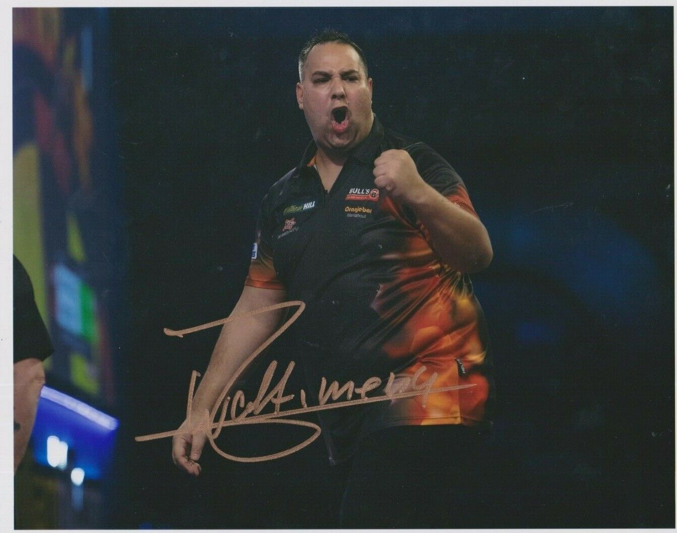 Jermaine Wattimena **HAND SIGNED** 8x10 Photo Poster painting ~ Darts ~ AUTOGRAPHED