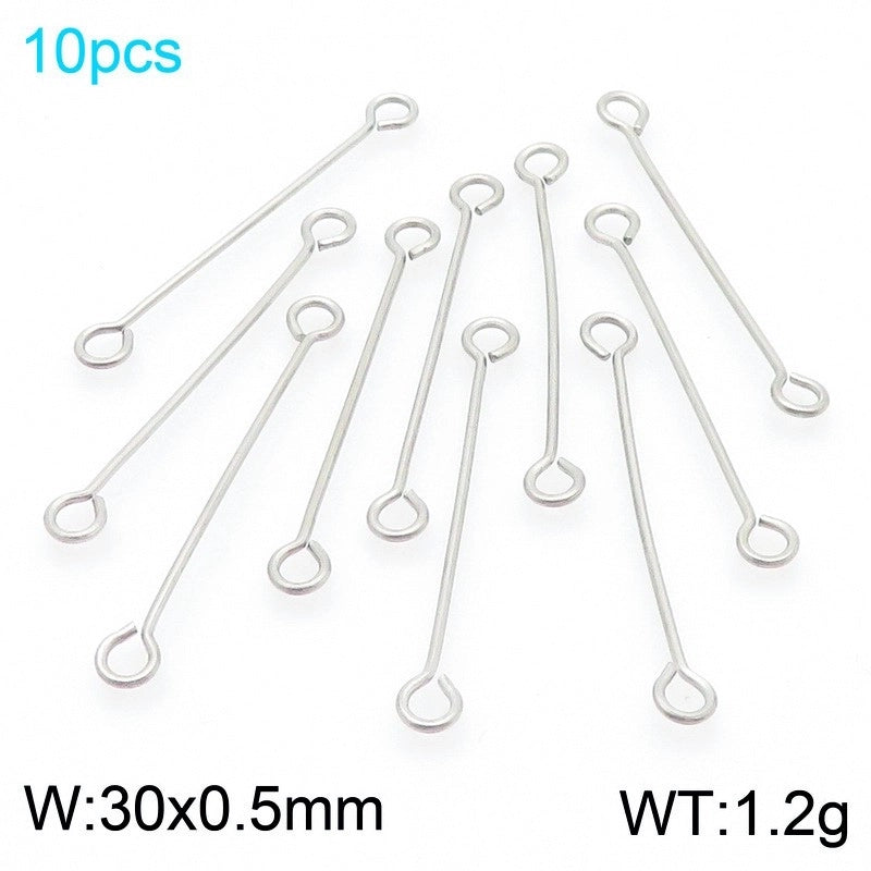 1 Piece Stainless Steel 18K Gold Plated Solid Color