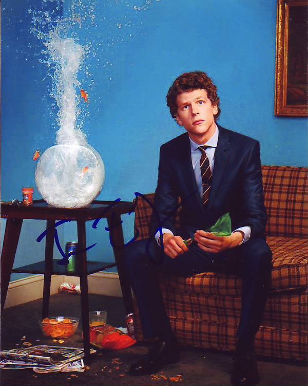 JESSE EISENBERG signed autographed EXPLODING GOLDFISH BOWL Photo Poster painting