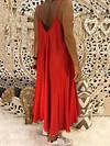 Casual Spaghetti-neck Maxi Dress