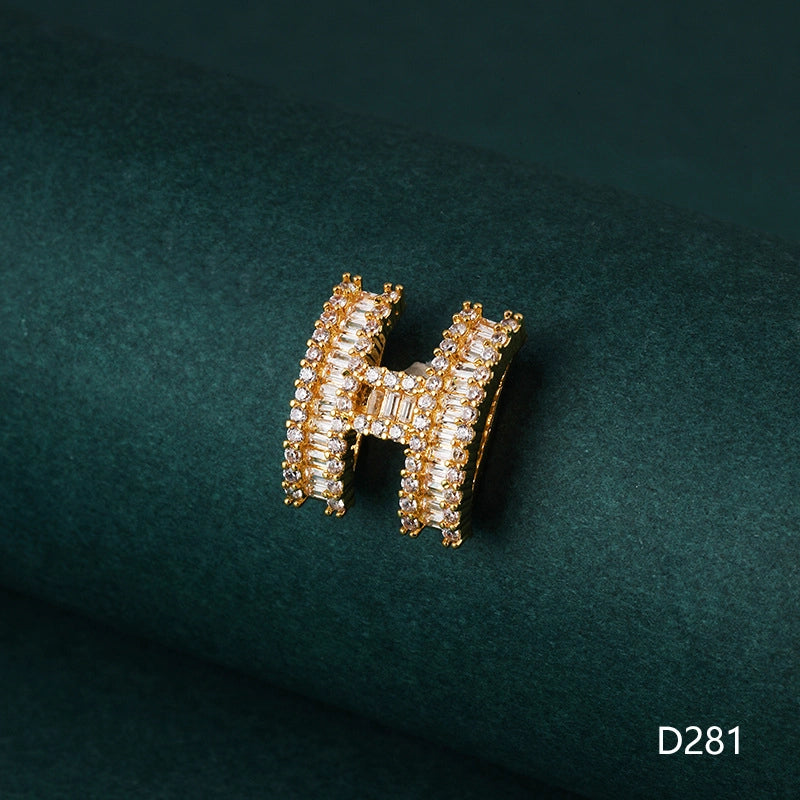 1 Piece 1-2cm Copper Zircon Geometric Jewelry Accessories Pendant