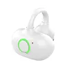 Bluetooth-Compatible Clip-On Sports Headphones Noise Reduction Single Ear Headphones Clip-On Open-Ear Earphones for Fitness Running Workout