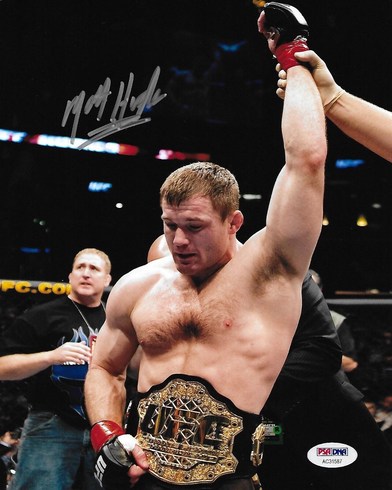 Matt Hughes Signed UFC 8x10 Photo Poster painting PSA/DNA COA Picture Autograph 34 50 60 63 98 3