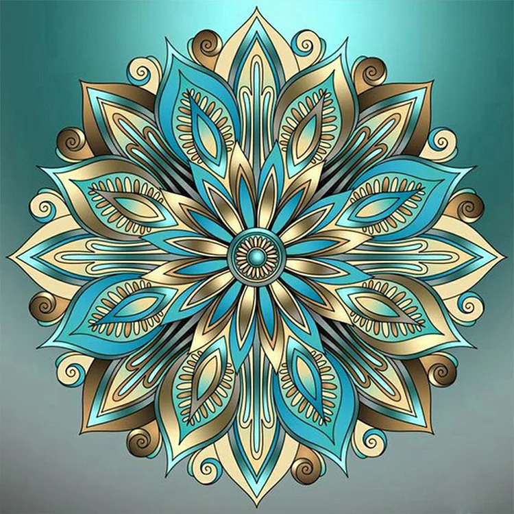 Full Round Diamond Painting - Mandala 40*40CM