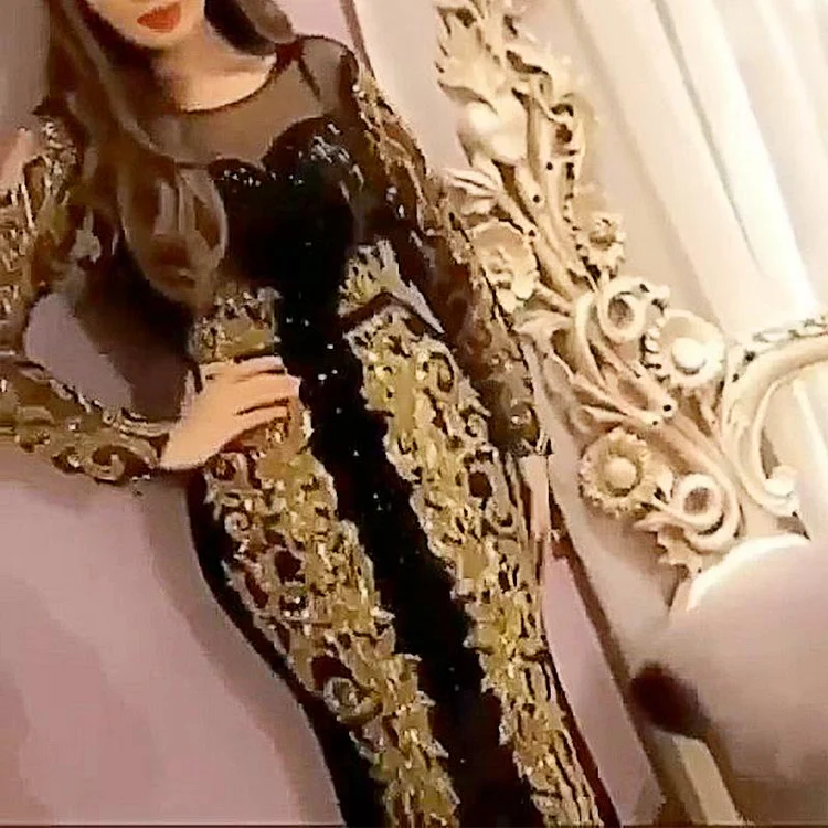 Promsstyle Promsstyle Cold shoulder mesh splice maxi dress Prom Dress 2023