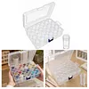 24Pcs Round Bottles No Insert Diamond Painting Containers Multi Purpose Portable Plastic Case Box with Stickers & Compartments Arts Crafts Storage Bottle for Hardware Rhinestone (24pcs-no)