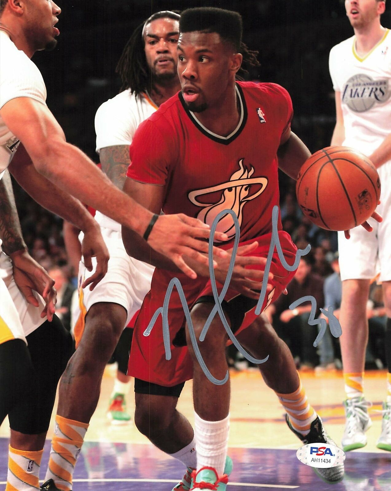 Norris Cole signed 8x10 Photo Poster painting PSA/DNA Miami Heat Autographed