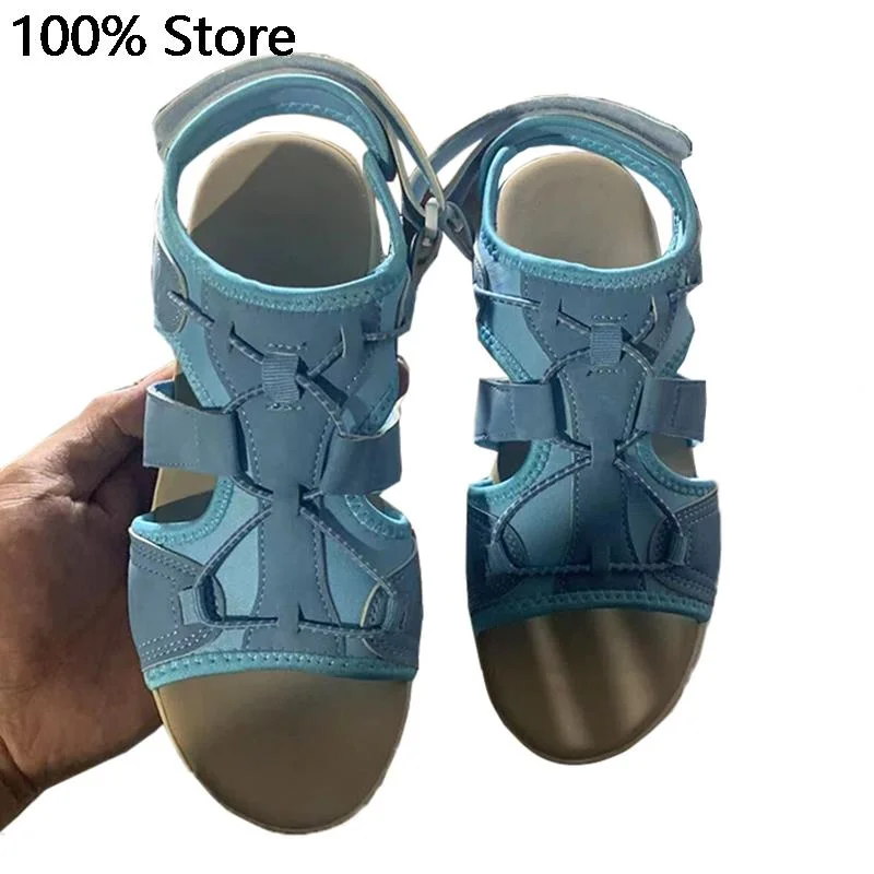 Women Sandals Shoes 2022 New Fashion Sandals Ladies Open Toe Women Sandals Comfy Round Shoes Flat Beach Sandals